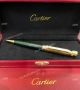 Imitation Cartier Santos Rollerball pen Silver and Green Best gift (7)_th.jpg